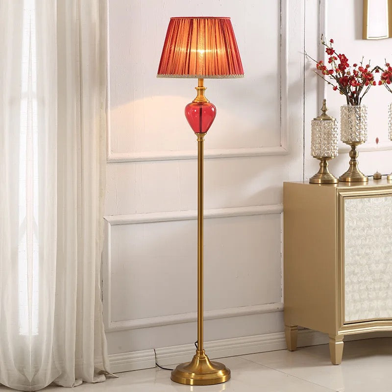 Red modern floor fashion lamp