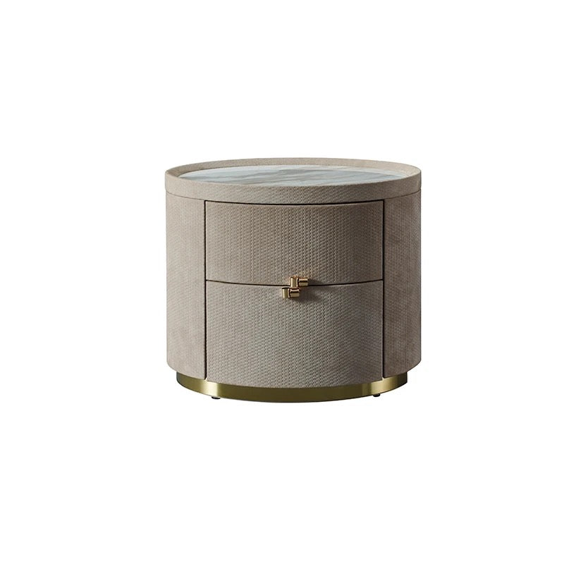 Italian Design Luxury Bedside Table Modern Custom Nightstand Handmade Solid Wooden Cabinets