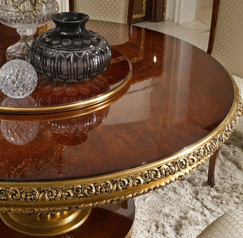 Ensemble de Table à manger baroque de luxe de meubles antiques français de salle à manger de Barock