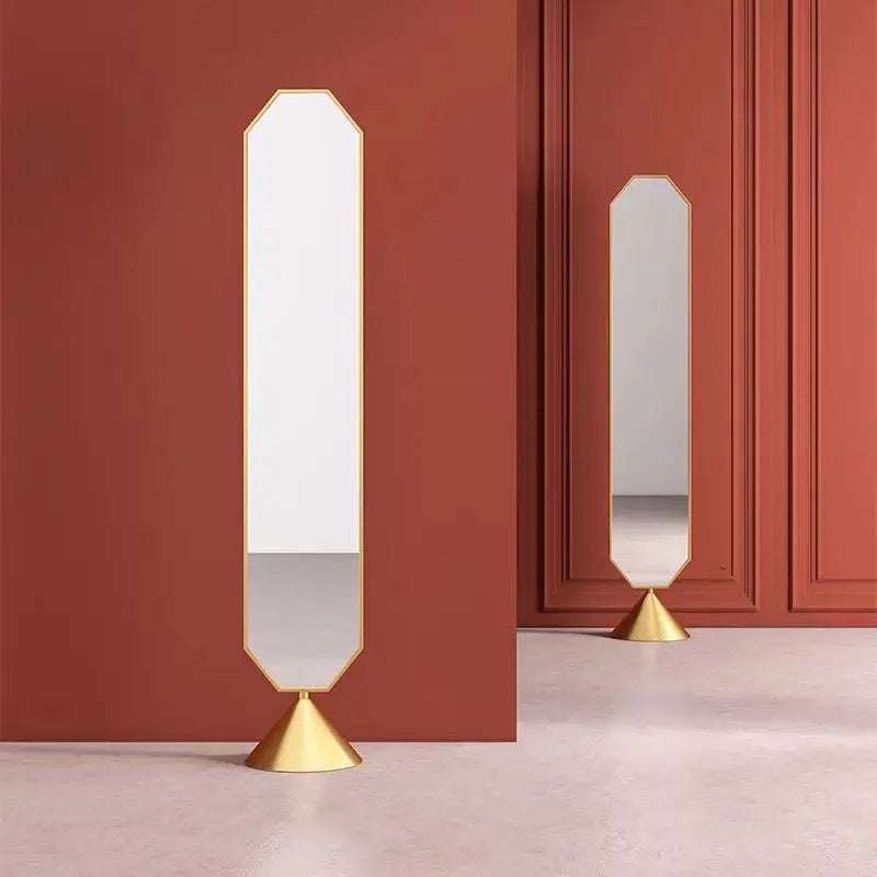 Modern Design Rotatable Mirror Customized Shaped Standing Full Length Body Bathroom Wall Mirror