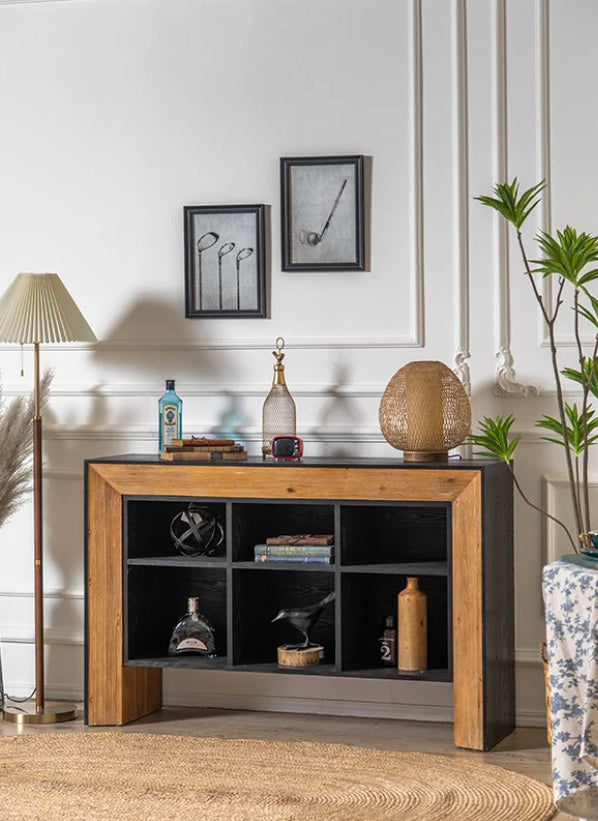 Solid Wood Farmhouse Entryway Hallway Console Accent Table Modern Rustic Contemporary Luxury Furniture