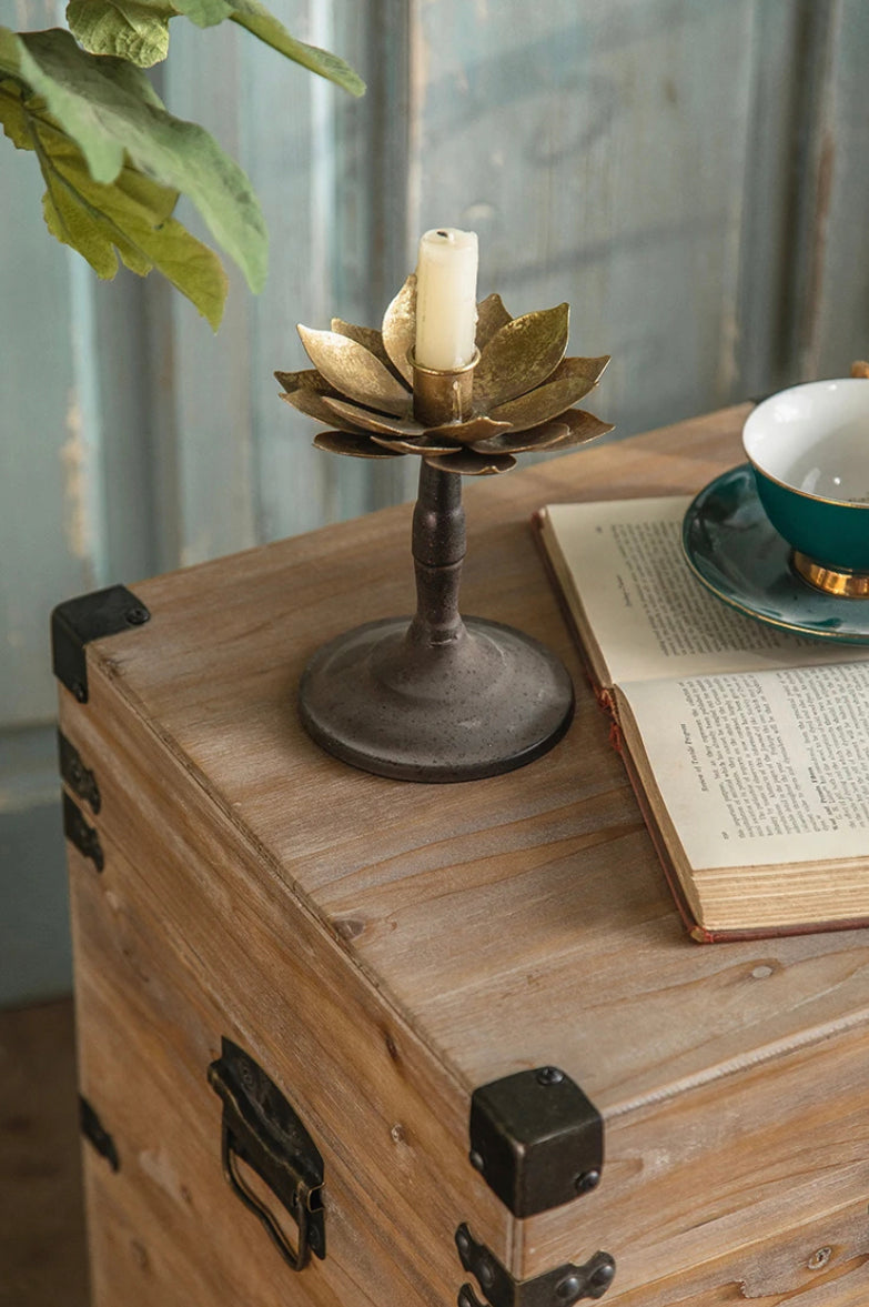 Retro Solid Wood Tea Coffee Table Living Room Bedroom Solid Wood Accent Table