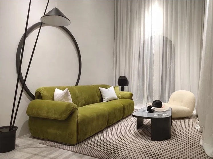 3+2+1 Seater Dark Green Velvet Fabric Sofa Set Fall Winter Living Room Furniture Design