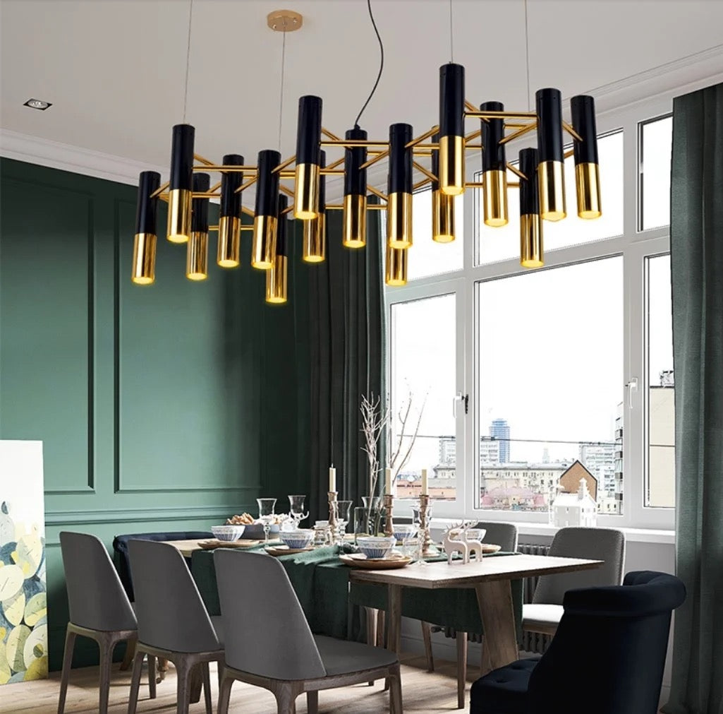 Industrial Loft American Style Dinning Room, Living Room Chandeliers Modern LED Pendant Light