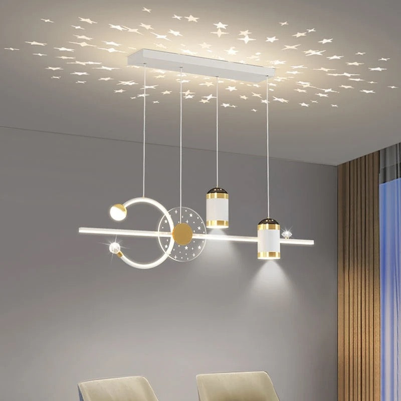 Modern Pendant Light Style Iron Led Star Sky Lighting Home Living Room, Kitchen, Dining Table Lights