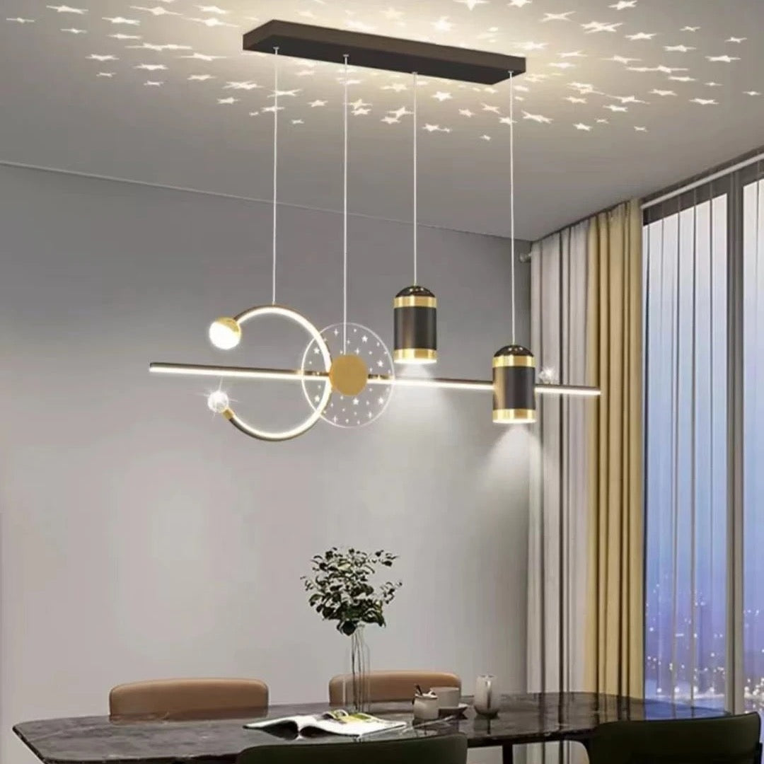 Modern Pendant Light Style Iron Led Star Sky Lighting Home Living Room, Kitchen, Dining Table Lights