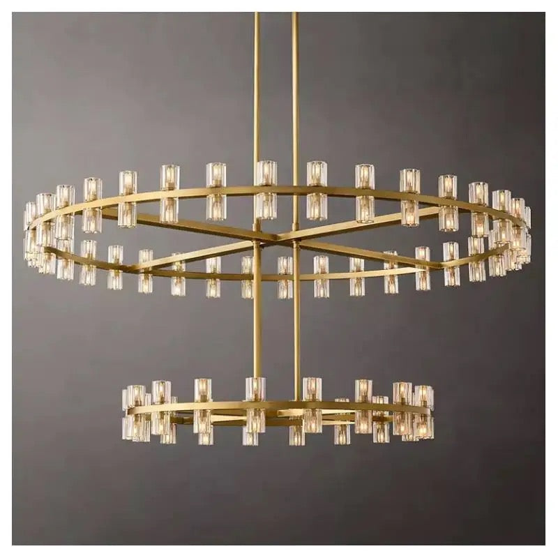 Living Room Chandelier Hanging Home Villa Fancy Dining Room Pendant Crystal Chandelier