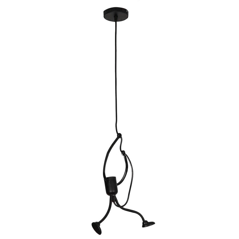 Hanging Chandelier Creative Swing Small Humanoid Chandelier Iron Pendant Lamp