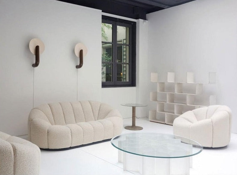 Sofa Nordic Luxury Cashmere Pumpkin Leisure Sofas Chair Italian Designer Creative 2-3 Sitzer Sofas ,