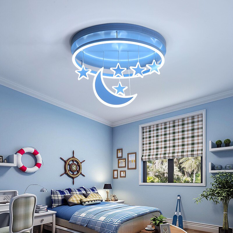 Children's Room Lighting Kids Room Modern Surface Mount Remote Contro LED Lights