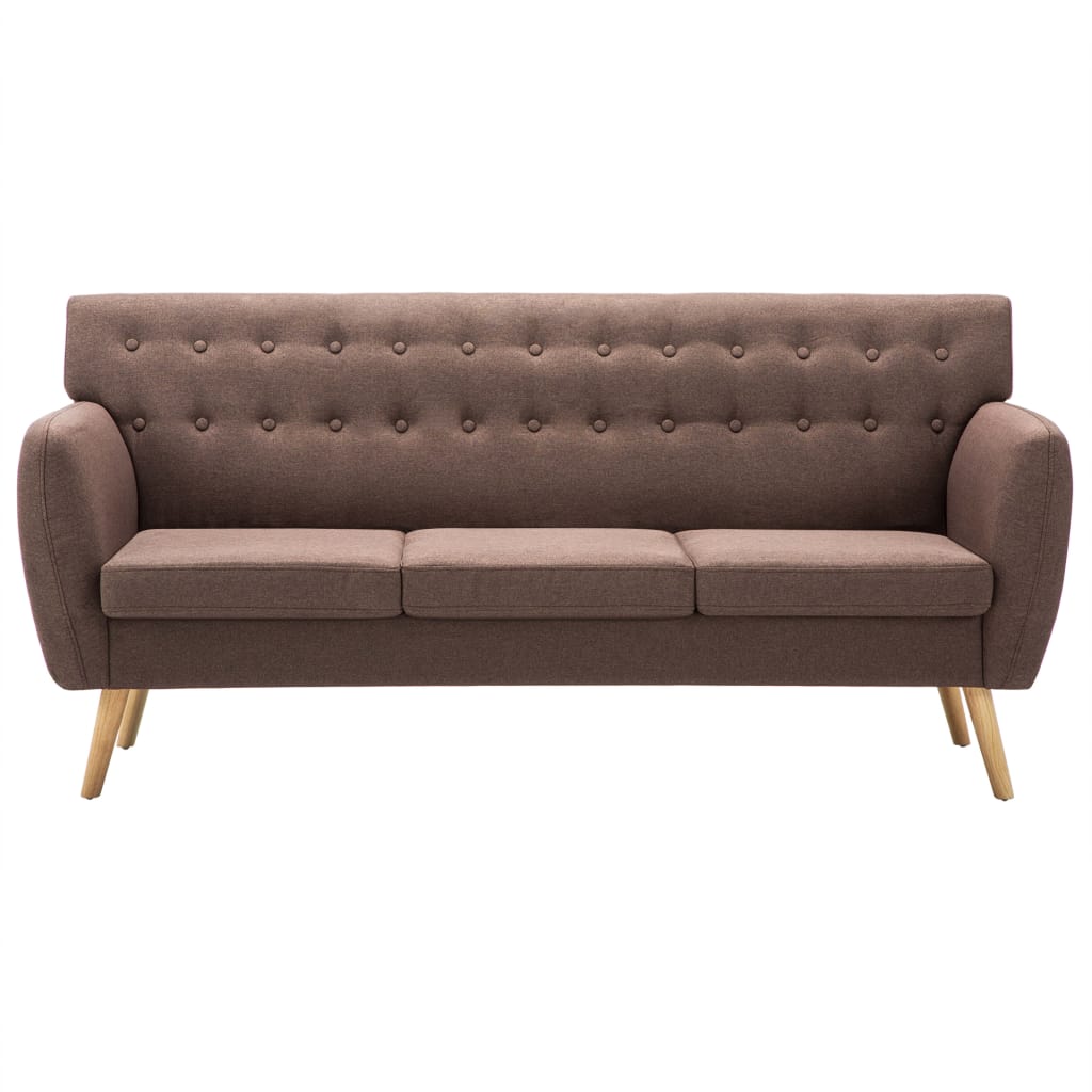 Sofa 3 Seater Upholstered in Dark Gray Sofas