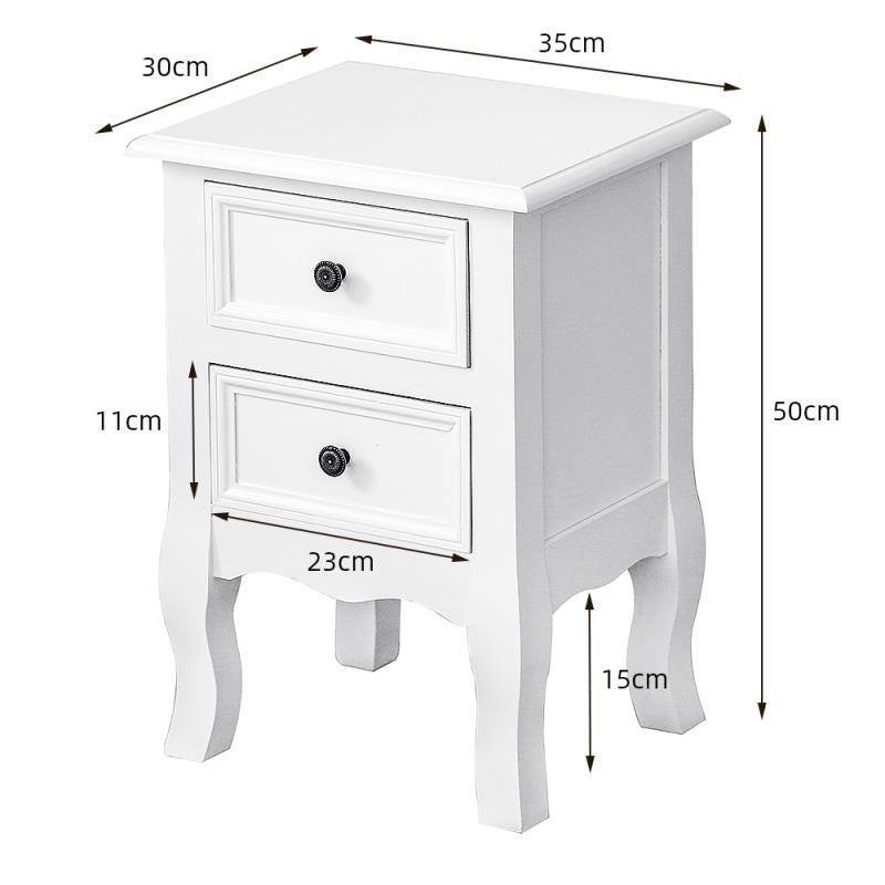 Bedside Cabinet Bedroom Bedside Nachttisch 2Pcs/Set Bedroom Furniture Nightstand