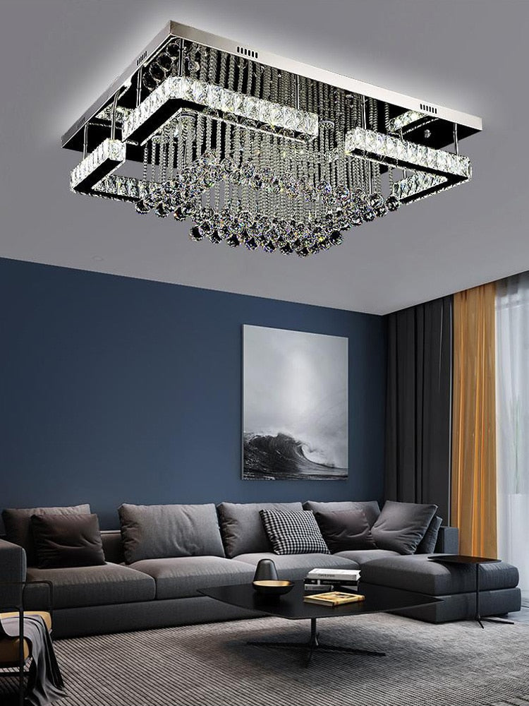 Ceiling Light Living Room Crystal Fixtures Chandeliers