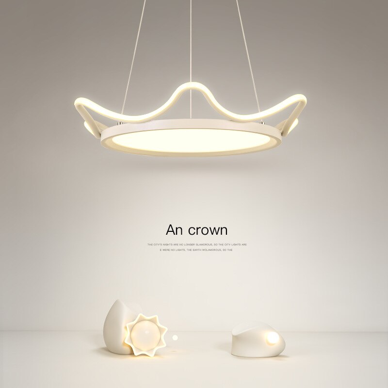 Pendant Light Led Lighting Modern Nordic Creative Crown Design Pendant Lights