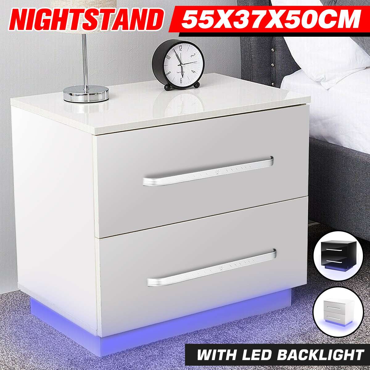 Bedside Cabinet Modern Bedroom Furniture Light Nightstand Cabinet Bedside Nachttisch