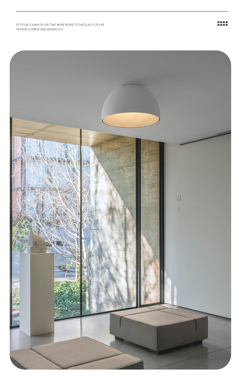 Luces de techo Luces de estudio de grano de madera minimalistas con luz inclinada creativa