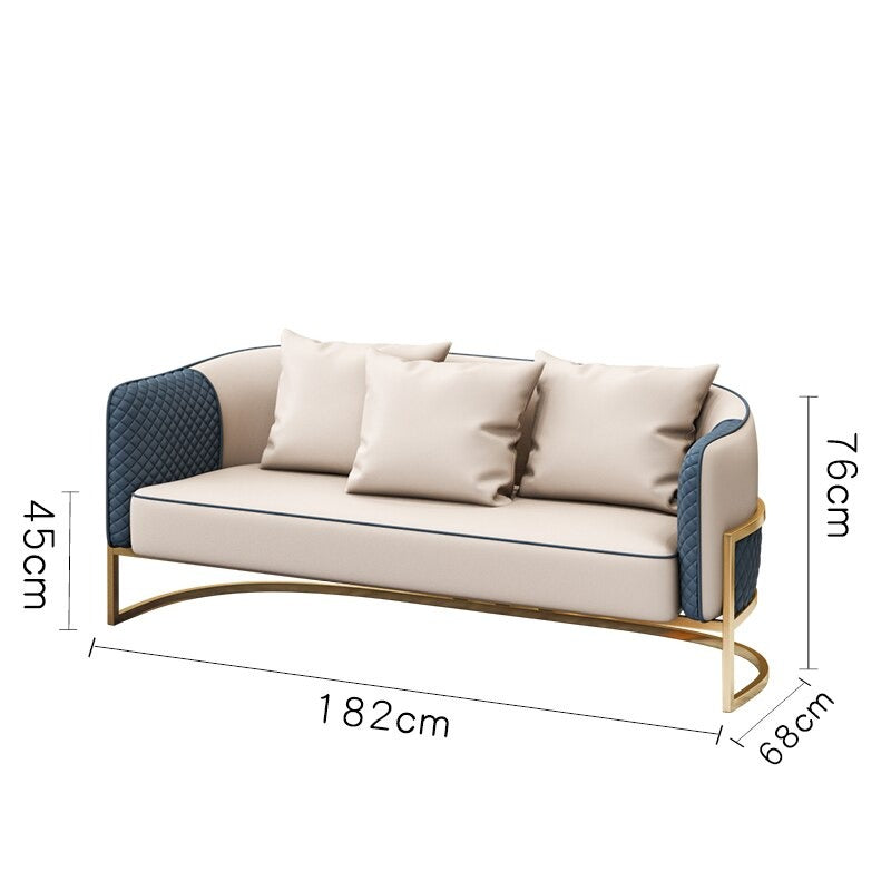 Sofa Sets Nordic Living Room Hotel Lobby Leisure Table Sets 