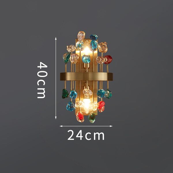 Wall Lamps Modern Gold Crystal Brushed Copper Wall Lights