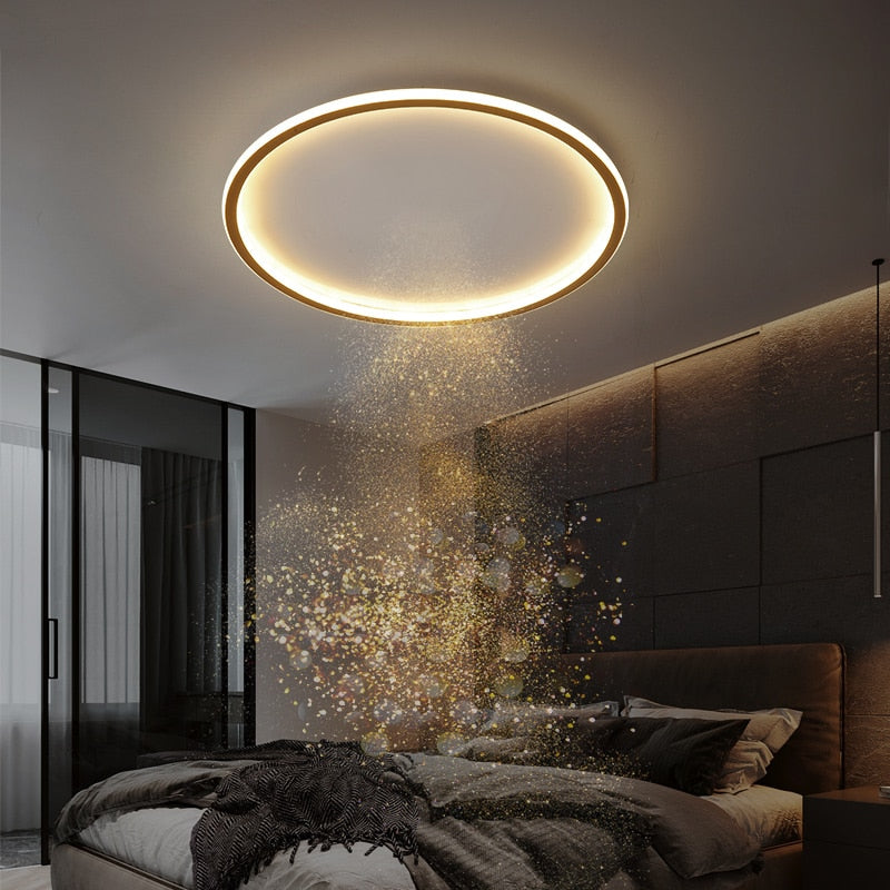 Ceiling Lights Led Golden Lustre Simplicity Acrylic Ceiling Lights