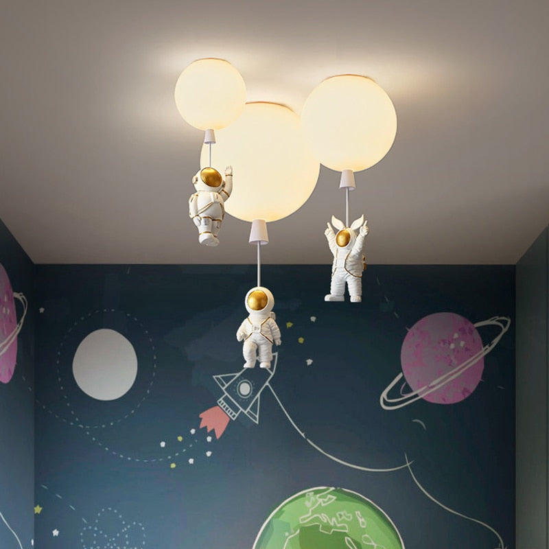 Children's Room Lighting Kids Room Ceiling Lamp Cartoon Space Lights