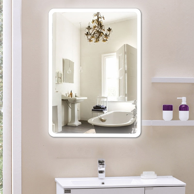 Smart Mirror LED Badezimmerspiegel Copper-free Mercury Bathroom Mirror LCD Lights Aluminum Frame  Mirrors