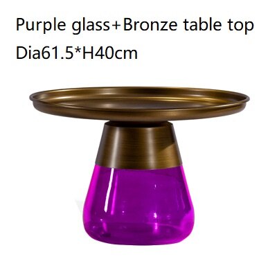 Classic Design Round Glass Couchtisch Side Table Luxury Coffee Glass Tables
