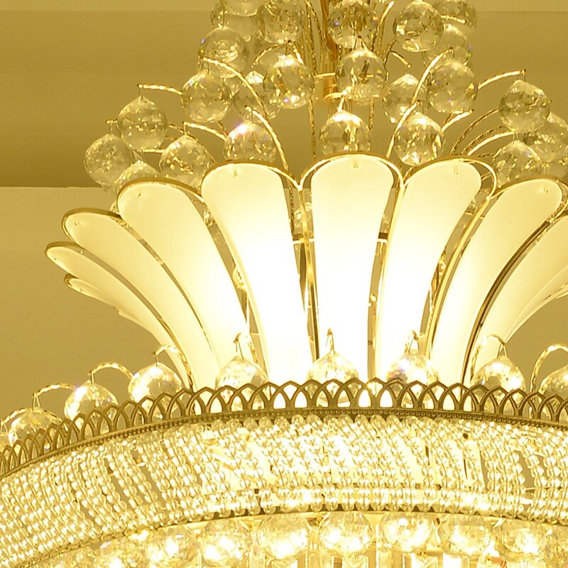 Chandelier Gold Imperial Crystal Hanging Pendant Lamp European Lighting Chandeliers