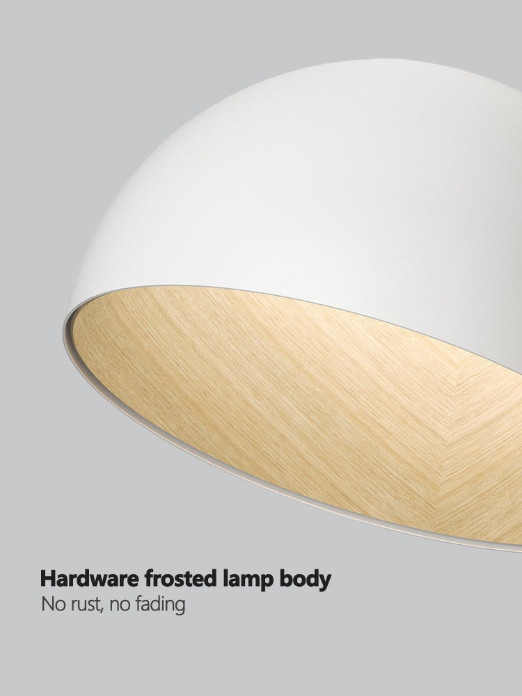 Plafonniers Lampes d'étude à grain de bois minimalistes à lumière inclinée créative
