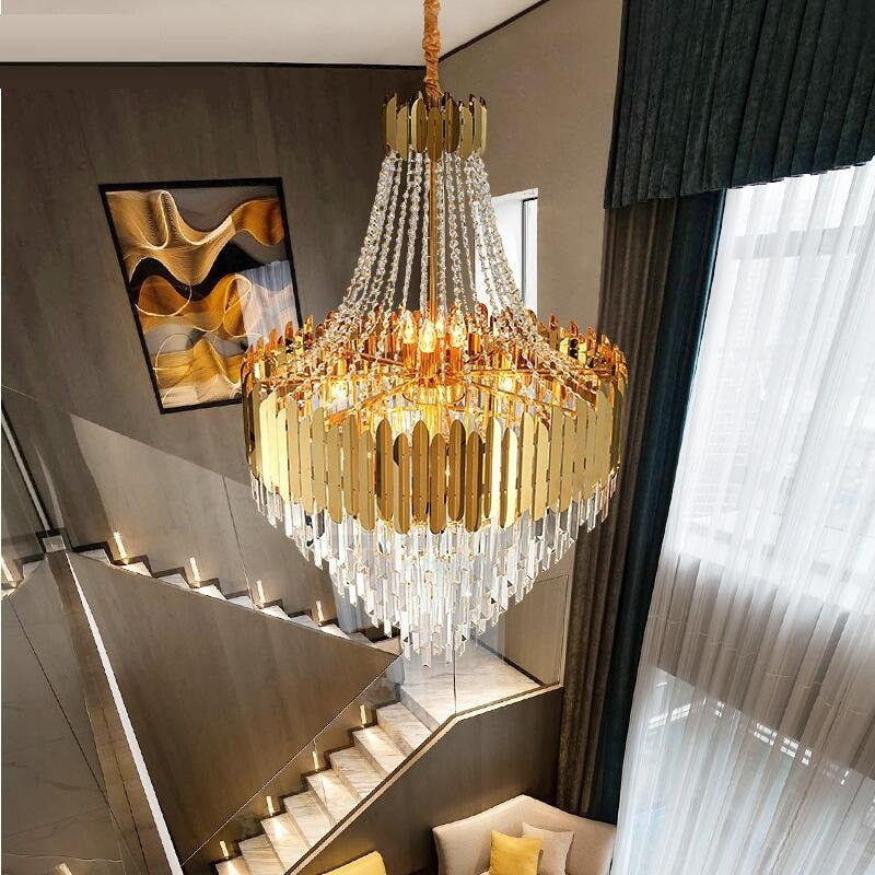 Chandelier American Crystal Gold Decoration Chandeliers