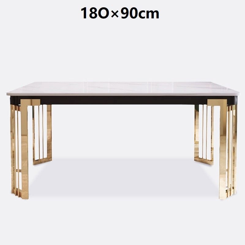 Juego de mesa de comedor minimalista moderno Esstisch conjunto de mesas de comedor de mármol italiano nórdico