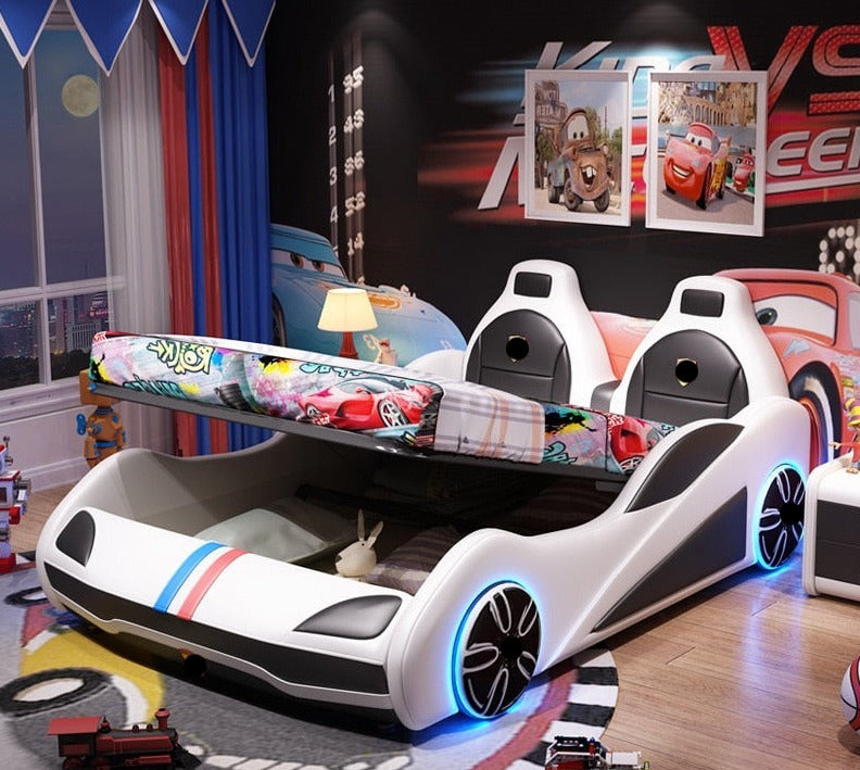 Kids Bed Boy Single Bed Teenager Children's Room Cartoon Car Bed