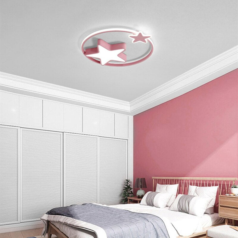 Children's Room Lighting LED Star Modern Nordic Ceiling Lights