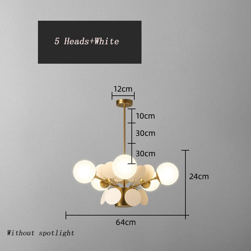 Chandelier Concise Warmth Glass Living Dinging Room Nordic Design Chandeliers