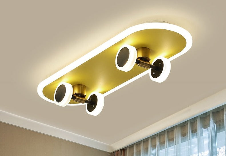 Lamps SkateboardLed Ceiling Lamp Warmth Art Decor Hanging Lamps