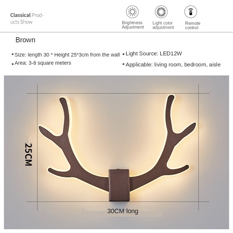 Wall Lamps Modern Nordic Indoor Led Antler Sconce Wall Lights
