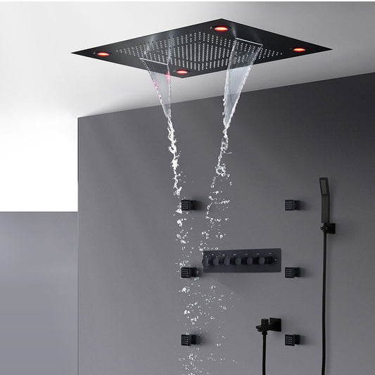 Shower Systems Duscharmatur Schwarz Matt Bad Accessoires//Shower Tap
