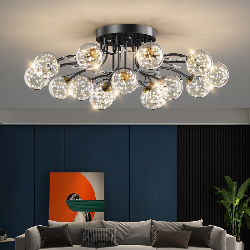 Chandelier Nordic Glass Ball G9 Led Ceiling Lights Crystal Ceiling Lamps Chandeliers