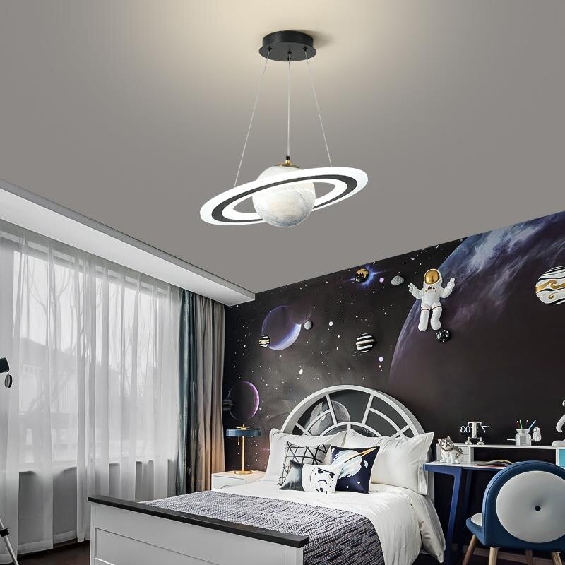 Children's Room Lighting Planet Glass Ball Creative Kids Room Lights