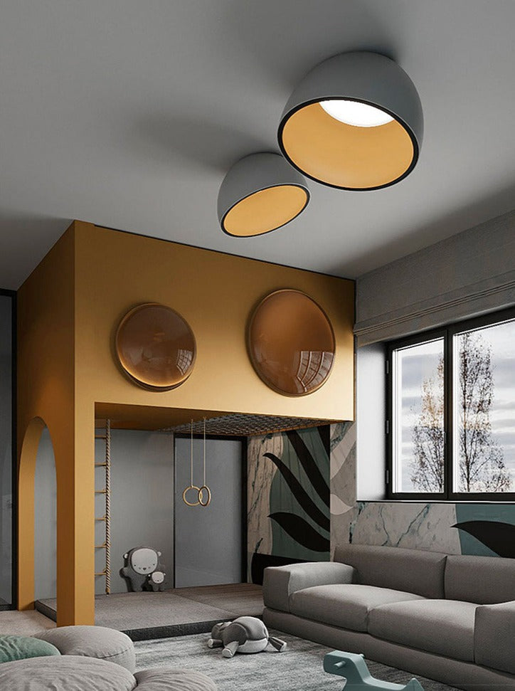 Bedroom Lamp Ceiling Creative Inclined Light Minimalist Wood Grain Study Lamps