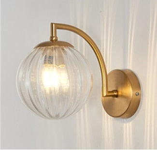 Wall Lamps Modern Led Glass Ball Nordic Minimalist Bedside Wall Lights