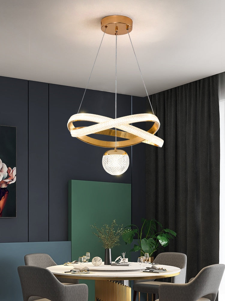 Chandelier Minimalist Art Three Head Nordic Dining Room Lamp Chandeliers