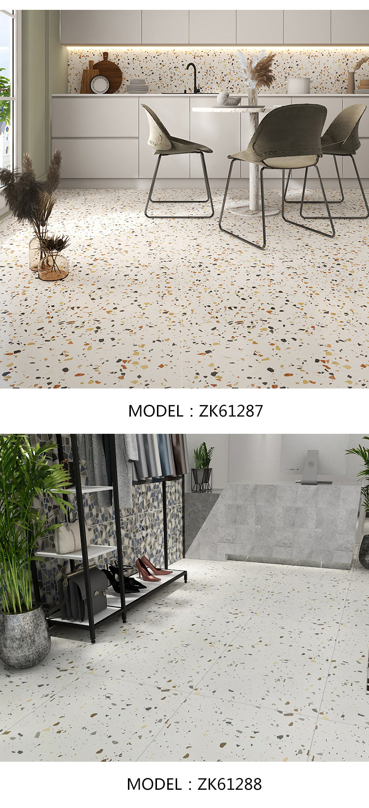 Floor Tile Color Large Particle Terrazzo Best Floor Tile Antique Tile