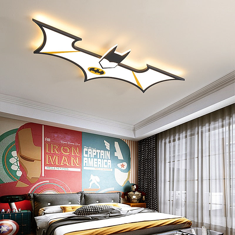 Children's Room Lighting Modern Batman Ultra-Thin Kids Room Lights