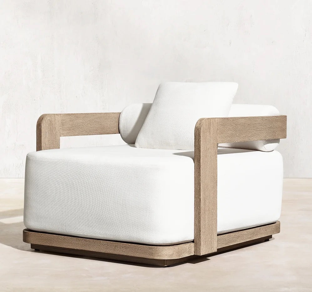 Designer Otdoor Furniture Weathered Modern Outdoor Solid Teak Sofa Garden Sets