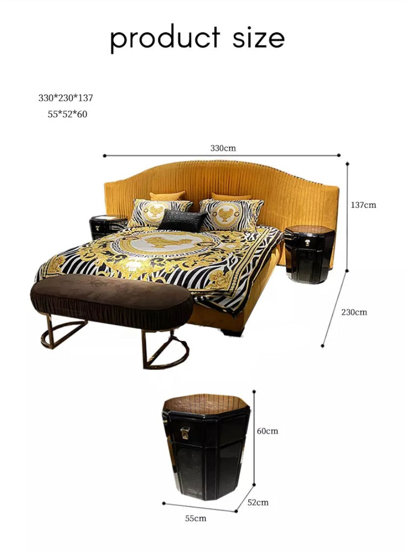 Luxury Bed New Design Bedroom King Size Bed Royal Luxury King Size Bett