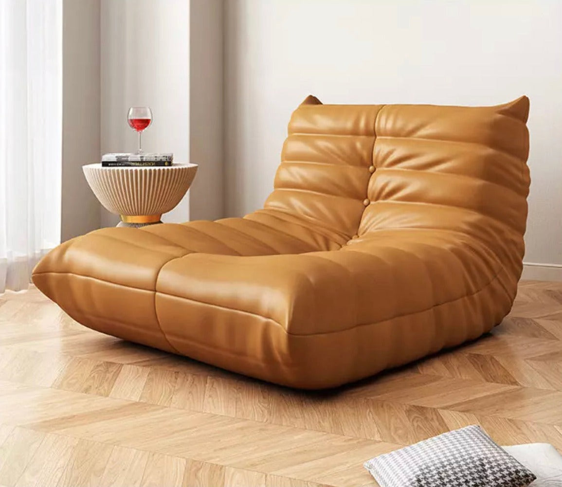 Muebles para el hogar, sala de estar, silla de cuero italiano, cojín para sofá, sillón reclinable, sofá de ocio adecuado 