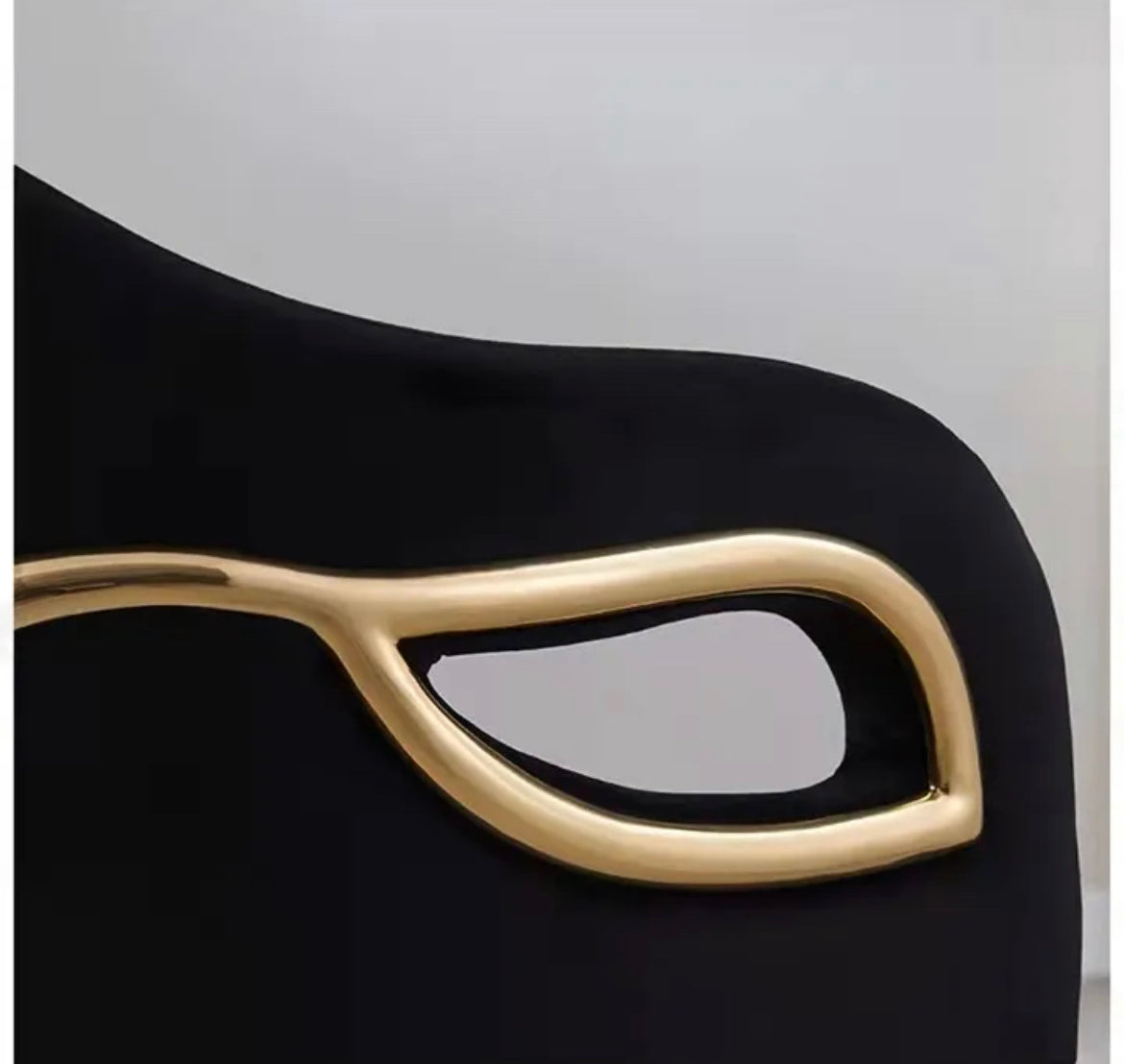 Sillas de comedor Diseño Cuero Terciopelo Metal dorado Sillas de comedor de lujo 