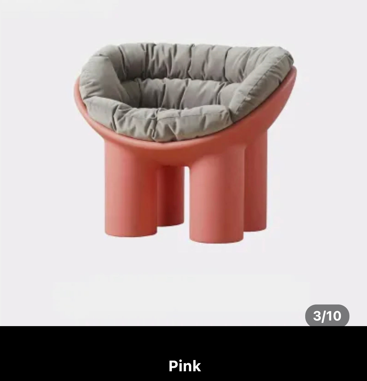 Stool Chair Modern Design PE Plastic Elephant Roly Poly Lounge Chairs