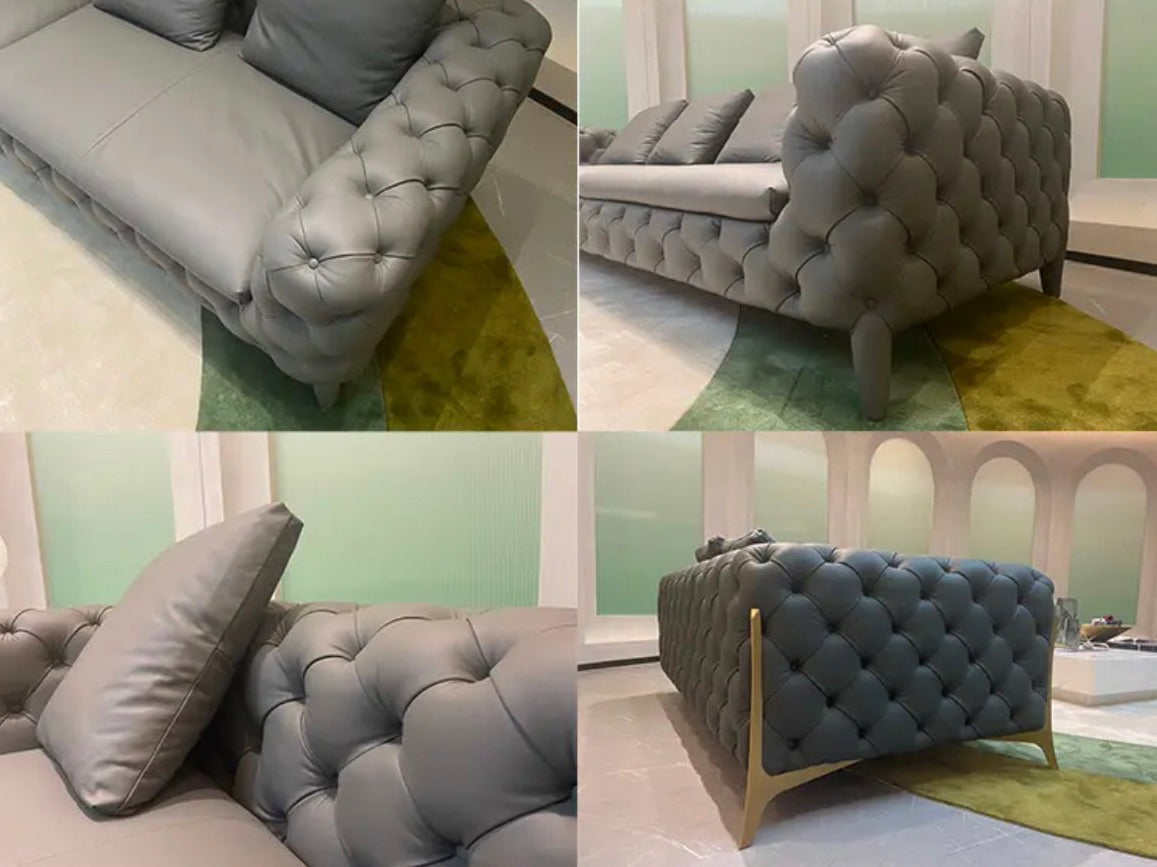 Sofá moderno, diseño italiano, sofá de lujo para oficina, hogar, muebles de sala de estar 