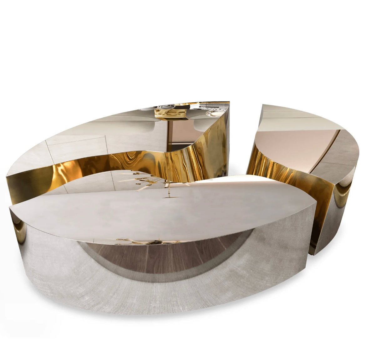 Coffee Table Italian Marble Gilt Table Living Room Side Coffee Tables